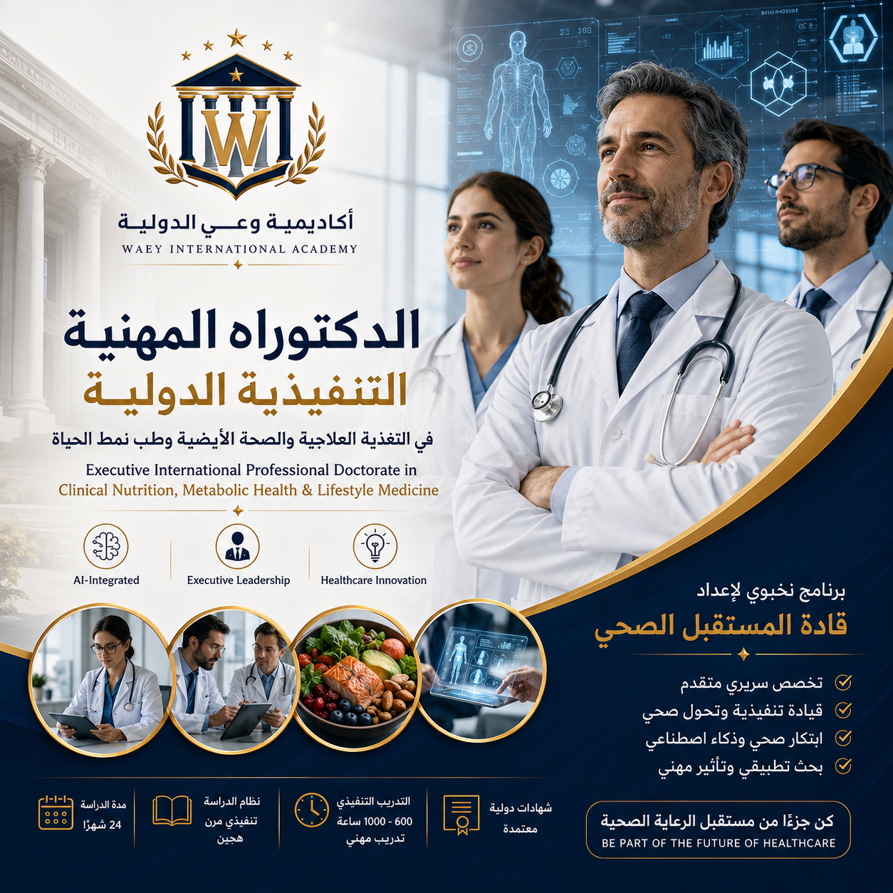 Executive International Professional Doctorate in Clinical Nutrition, Metabolic Health & Lifestyle Medicine